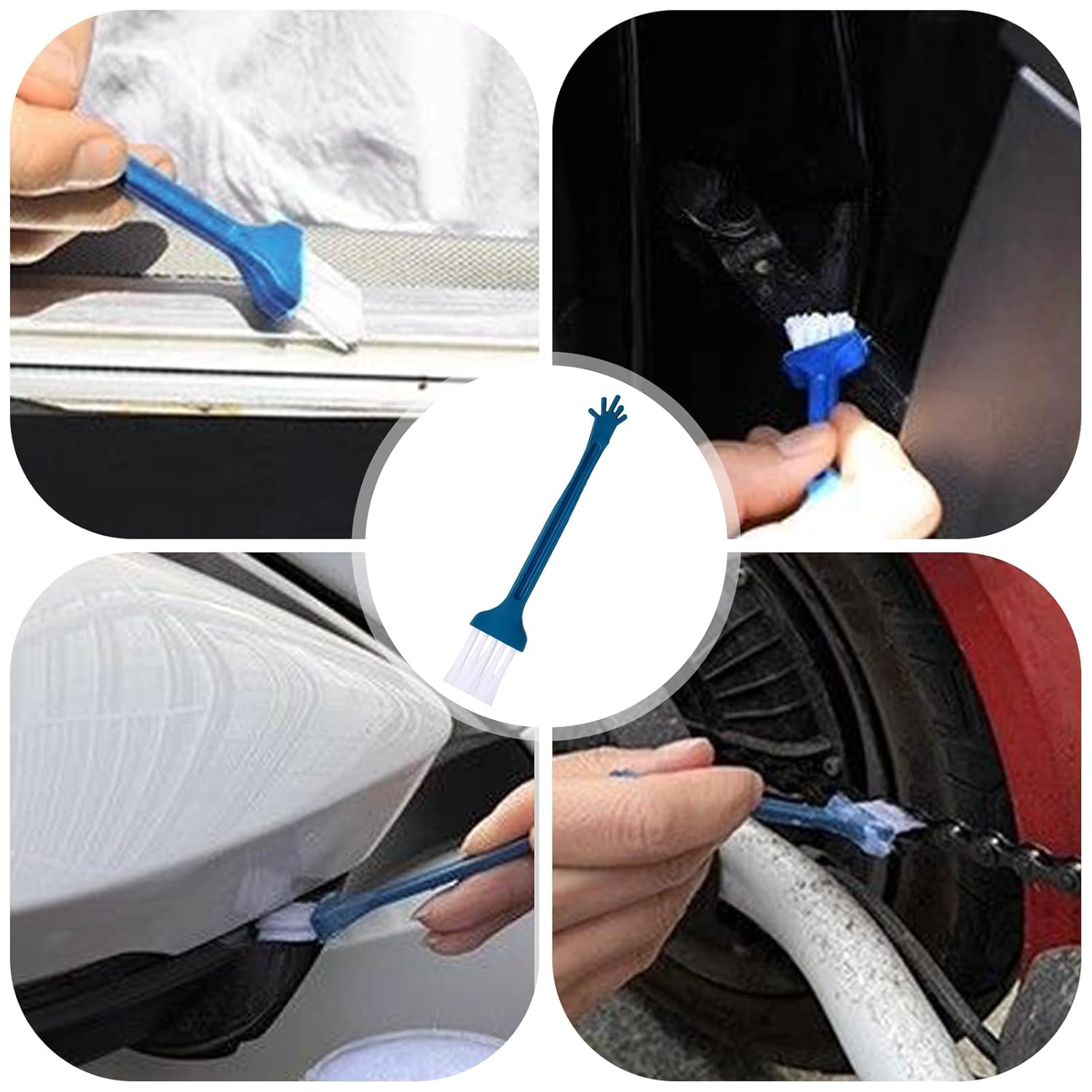 Door Grease,Sunroof Door Track Lubricant | Anti-Noise Lubricant Agent for Automotive Marine Industrial Garage Wheel Chain Trailer Window Motorcycle Electrical - Brush image number 2