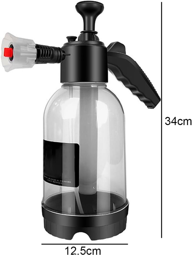 MTSDM Foam Sprayer, 2L Multipurpose Portable Car Wash Pressure Spray Bottle, Large Capacity Pump Sprayer with Two Nozzles Options, Pump Sprayer for Car Detailing & Washing and Garden Watering image number 2