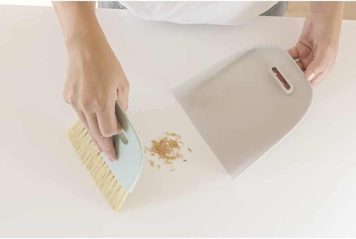 VIGAR Light Grey Dustpan and Small Broom Set-Product Made with Sustainable Materials, Turquoise, Peque&ntilde;o image number 6