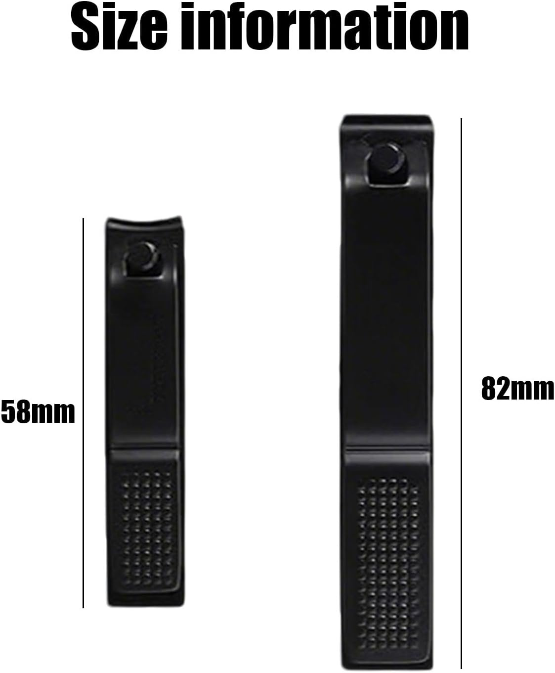 RIBHNXHI Nail Cutter and Clippers Set of 2 - Stainless Steel Fingernail and Toenail Clippers for Men and Women image number 2