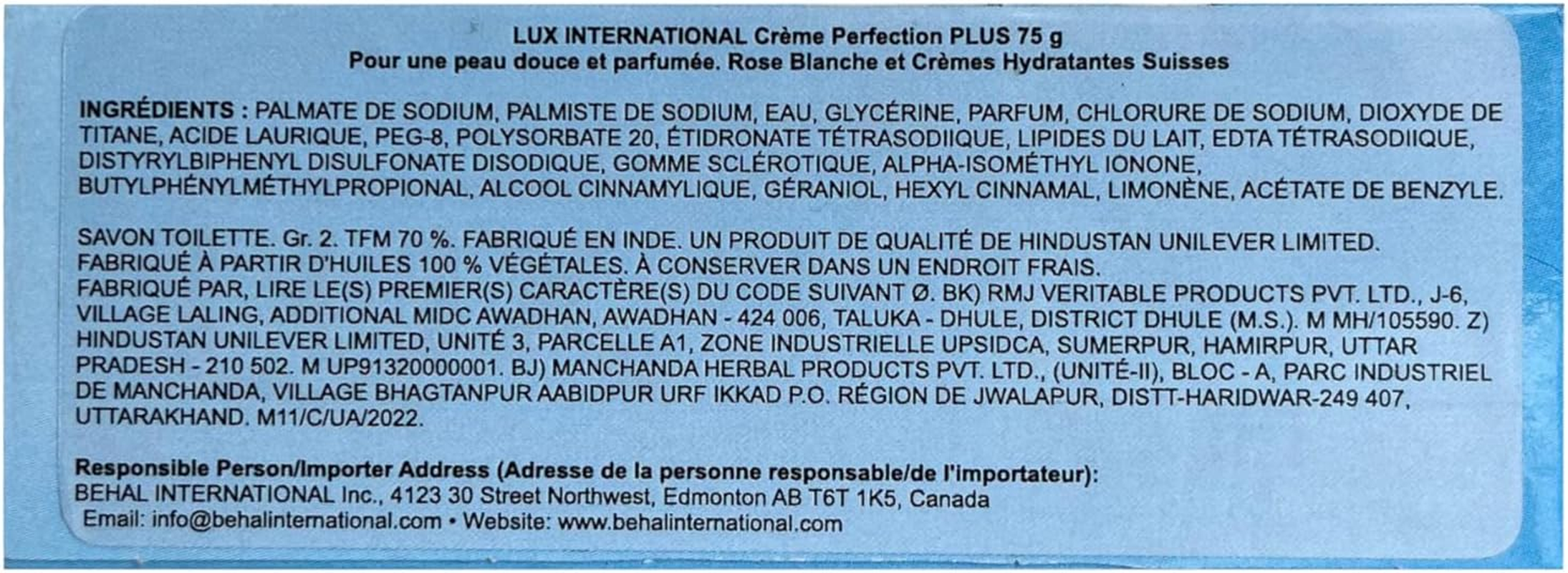 LUX International Creamy Perfection Soap with Swiss Moisturisers & Delicate White Flower Scent - 125 G (Pack of 3) image number 6