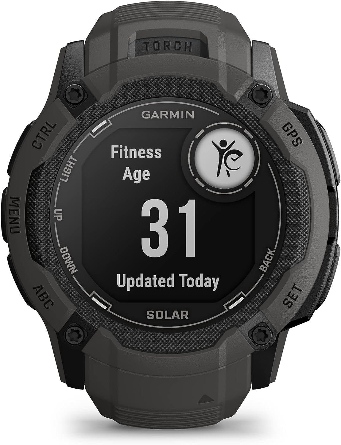 Garmin Instinct 2X Solar, Rugged GPS Smartwatch, Built-In Flashlight, Solar Charging Capability, Multi-Band GNSS, Graphite image number 2