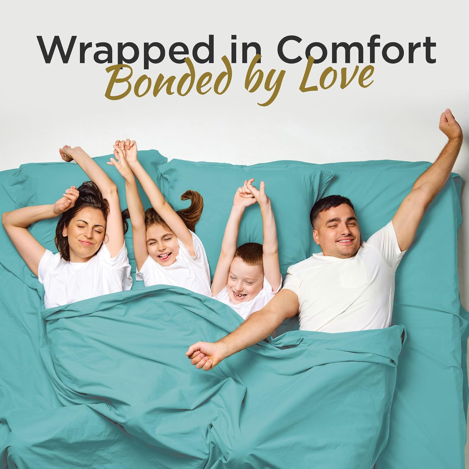 DESTINY CRESCENT BEDDING Microfiber Double Brushed Twin Aqua Blue 3 PC Bed Sheets Soft and Comfy-15'' Deep Pocket,39''X75'' Great for Kids Room,Guest Room,Dorms,Camps,Twin Beds (Aqua Blue) image number 3