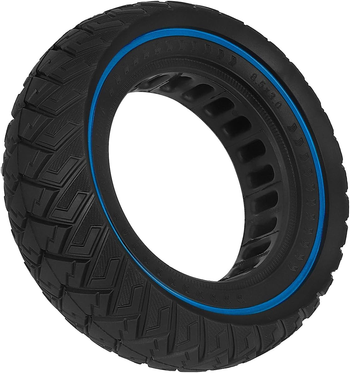 VOLOHAS 8.5 X 3 Solid Rubber Tyres 8.5 X 3 Replacement Wheels 8 1/2 X 3 Solid Tyres for KUKIRIN G2 Pro/Zero 9/Vsett 8/9/9+/Inokim Light 2/Kugoo Kirin X1 Electric Scooter Solid Tyre Puncture Proof