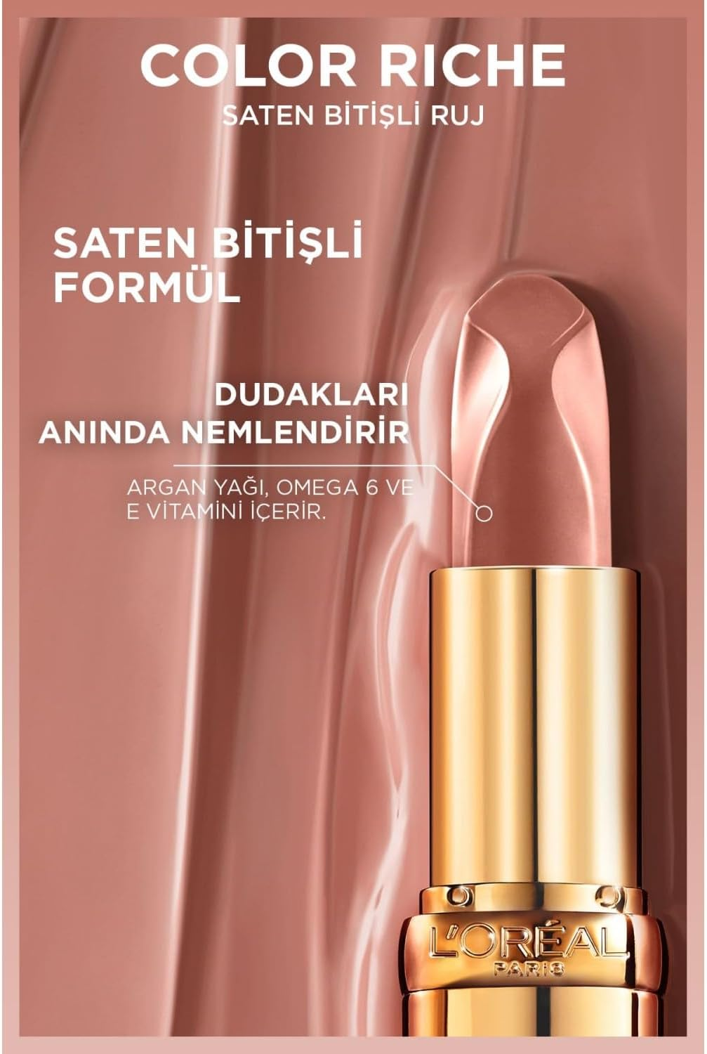 L'Or&eacute;al Paris Color Riche Satin Nudes of Worth Collection 540 Shade Unstoppable image number 2