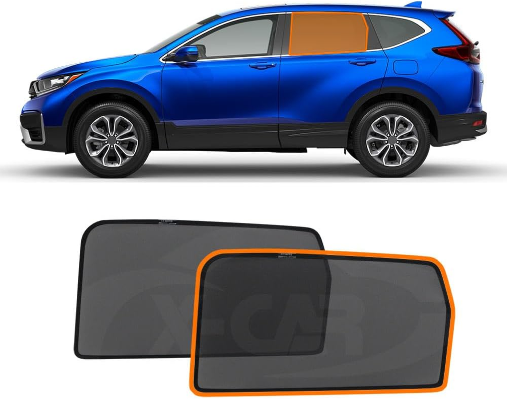 X-CAR Magnetic Car Window Sun Shade Compatible with Honda CRV CR-V 2017-2023 Rear Side Window Blind Mesh