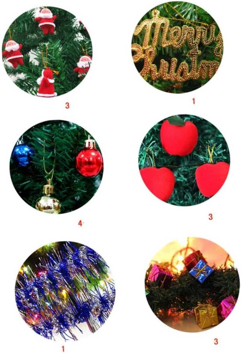 CANIGHT Tabletop Christmas Tree Artificial Xmas Tree Decor Ornaments for Home Party Holiday Decoration image number 5