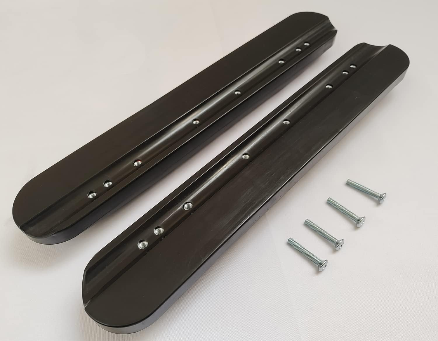 Universal 14&rdquo; Full Arm Pad,Universal Duty Full Length (14") Wheelchair and Transport Chair Arm Pads W/Hardware, Universal Replacement Vinyl Arm Pad Parts , Compatible with All Brands(1Pair,Black) image number 1