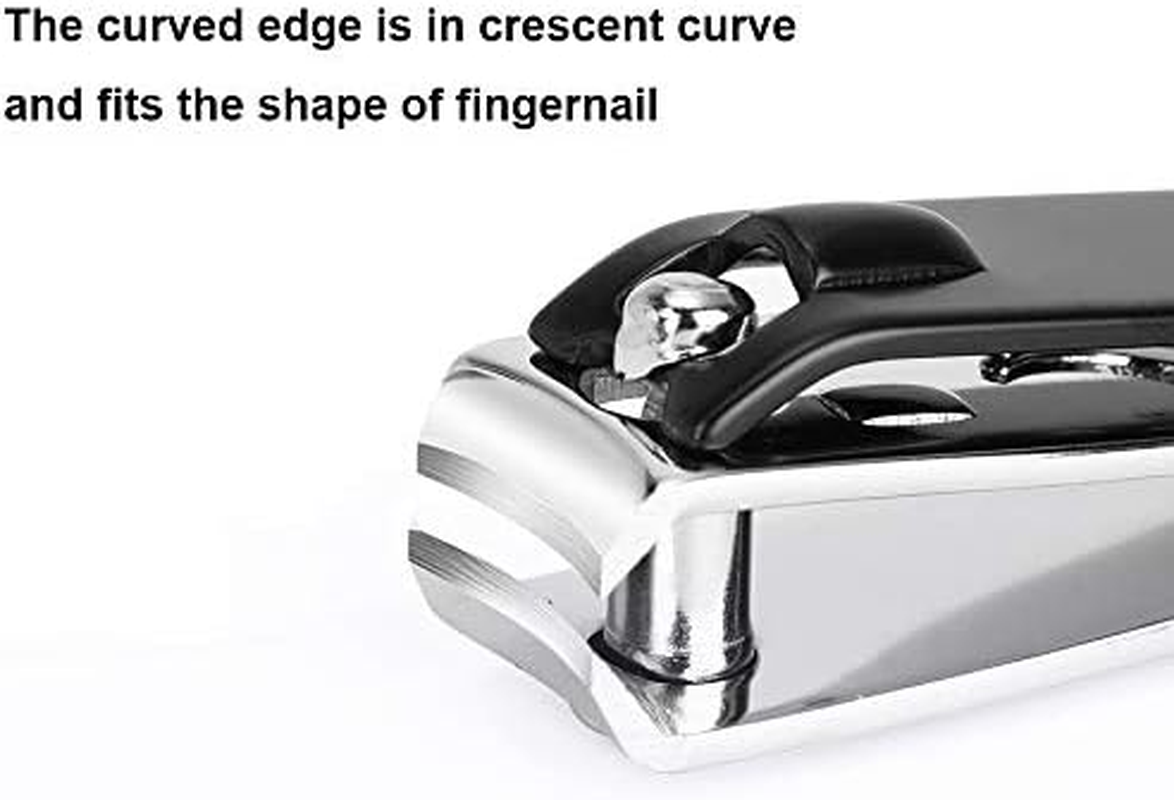 ICEYLI Large Nail Clippers Set,2 Pcs Premium Stainless Steel Fingernail & Toenail Clippers Curved Blade with Sharp and Sturdy Blade image number 5