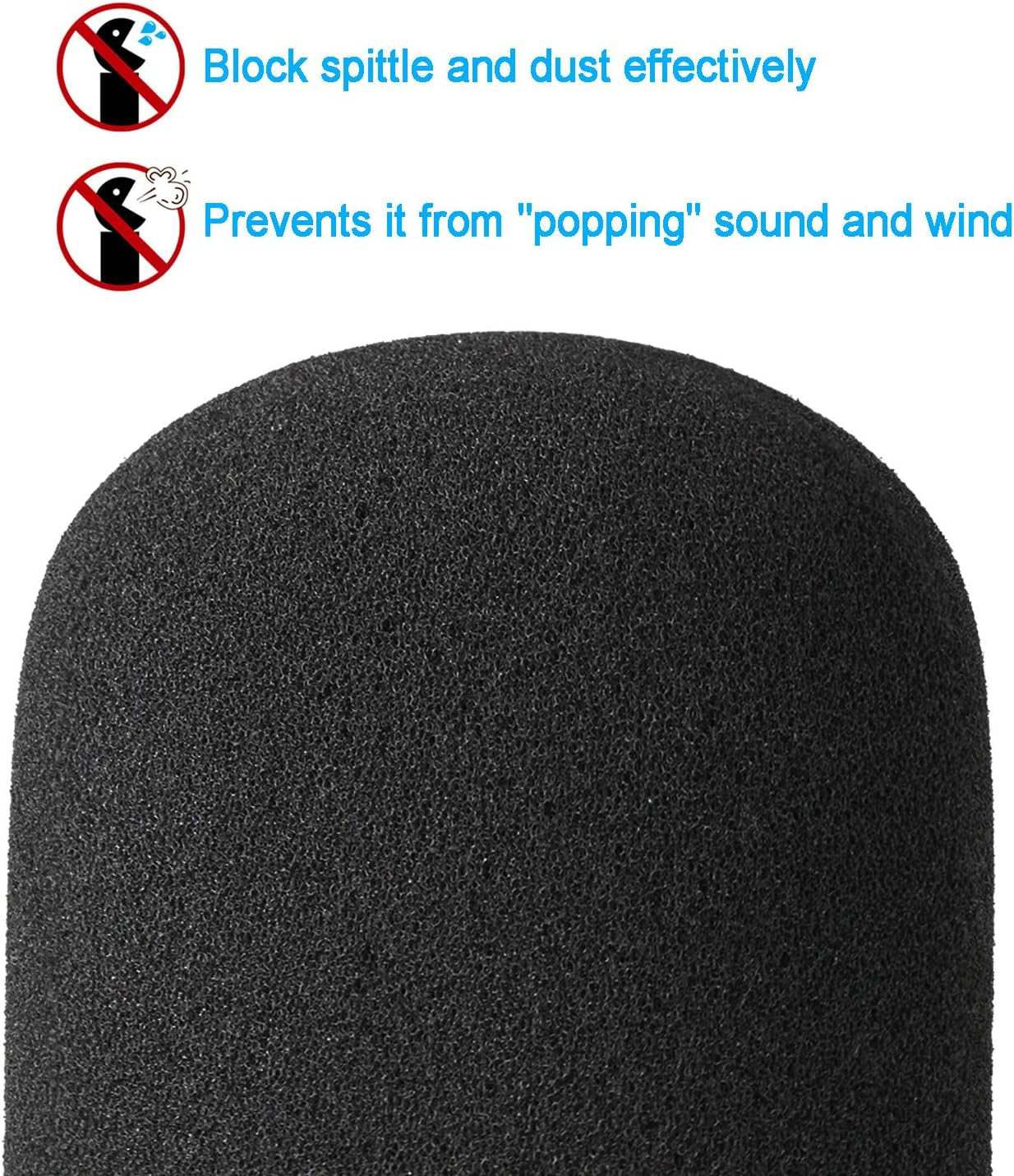 Rode NT USB Microphone Windscreen - Mic Cover Foam Pop Filter Customized for Rode NT-USB Condenser Microphone (Black) image number 6