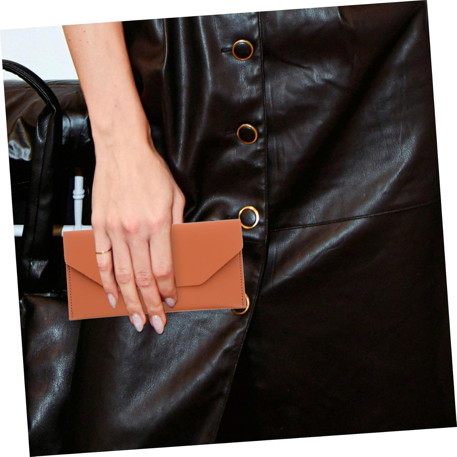 FUNNETOYU Business Card Holder Passport Cover Passport Holder Credit Card Case Lightweight Travel Wallet Pu Material image number 2