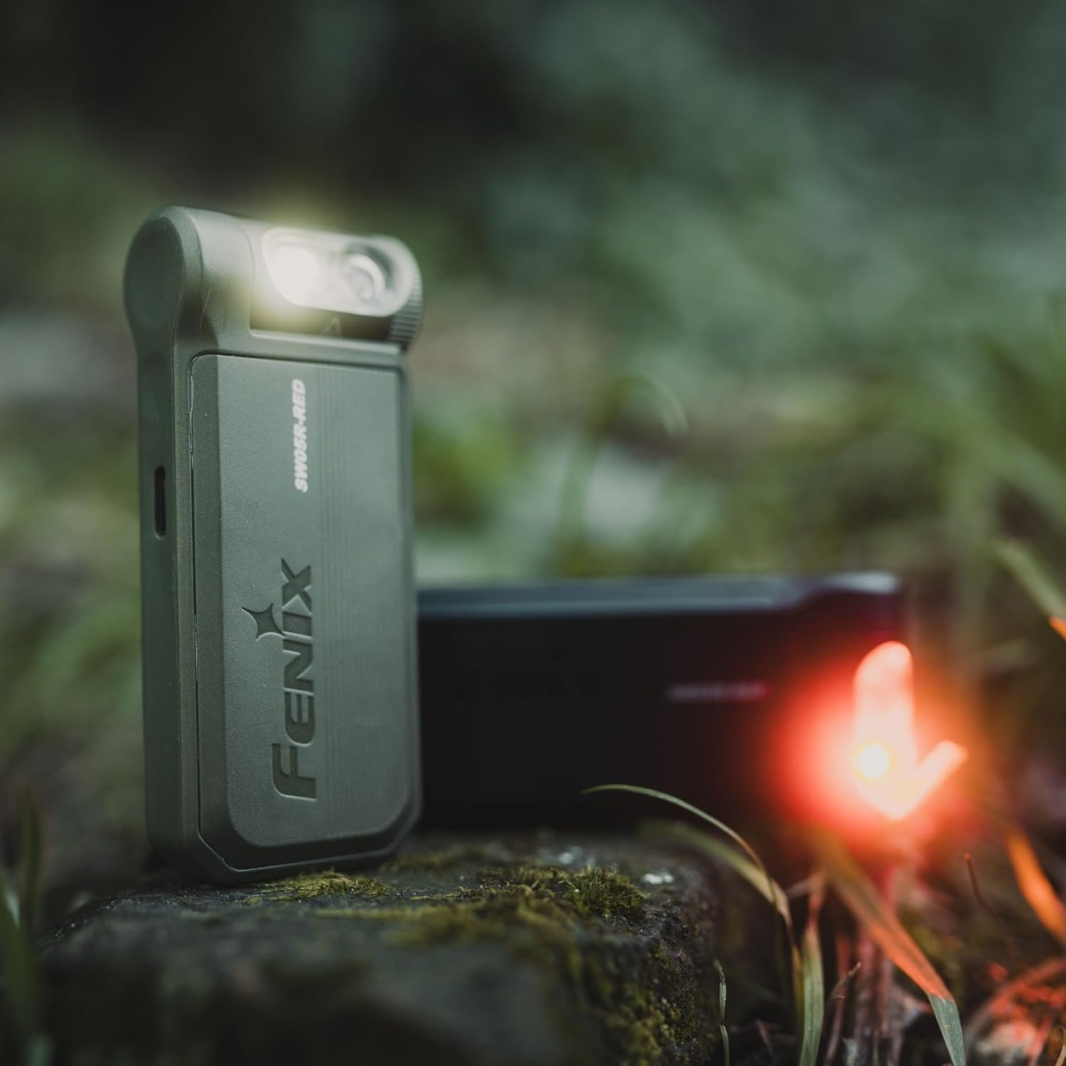 Fenix SW05R Rechargeable Inspection Torch - Aluminum LED Light - 150 Lumens & 39M Beam - Waterproof & 49 Hrs Working - 200&deg; Rotating Head - Security Torch for Camping & Outdoor Adventures Spruce Green image number 1