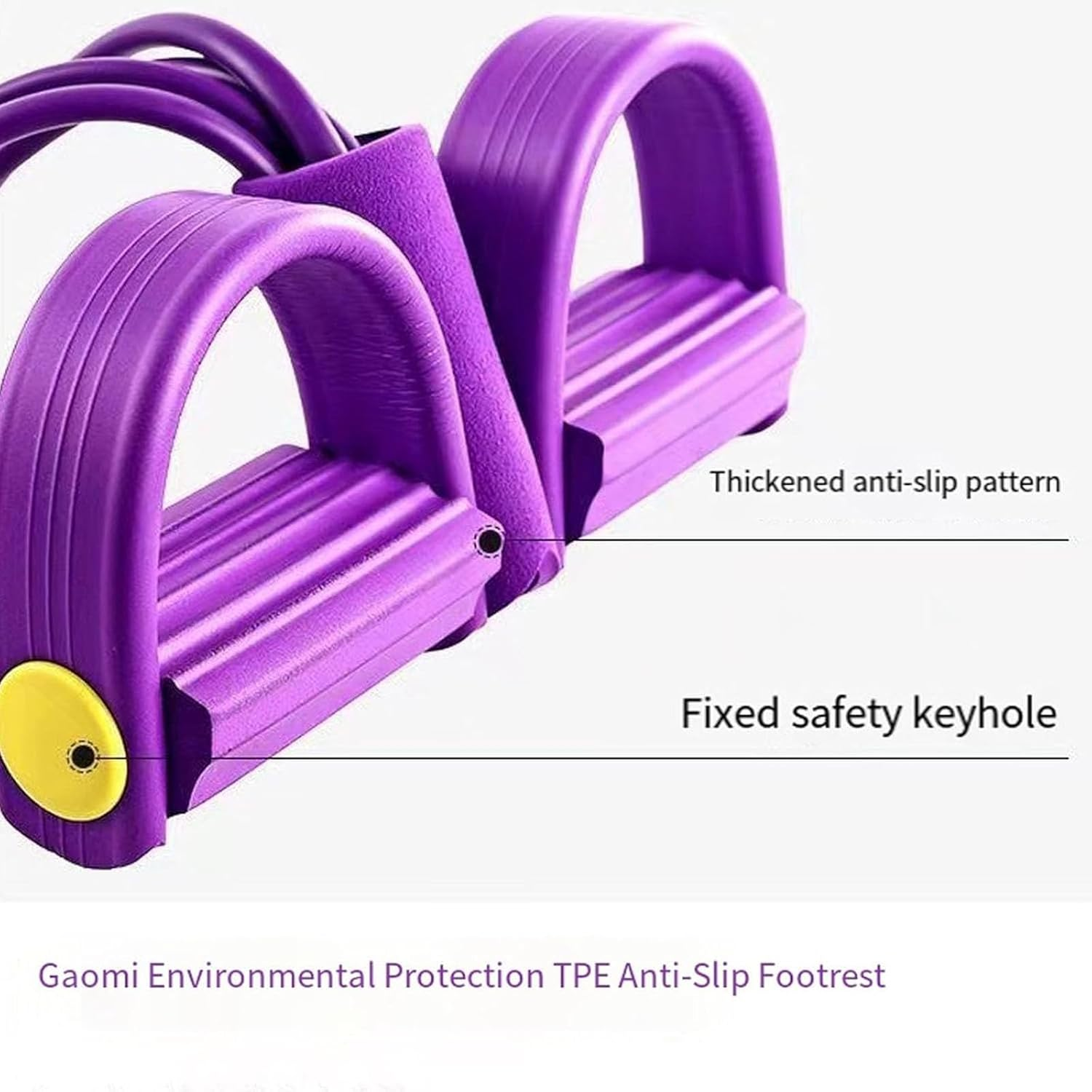 Saludea Gentle Fit Elastic Foot Resistance Band, Saludea Gentle Fit, 21 Fitness Resistance Bands-6 Tube Pedal Ankle Puller for Arm&Leg Training for Men and Women - Blue image number 2