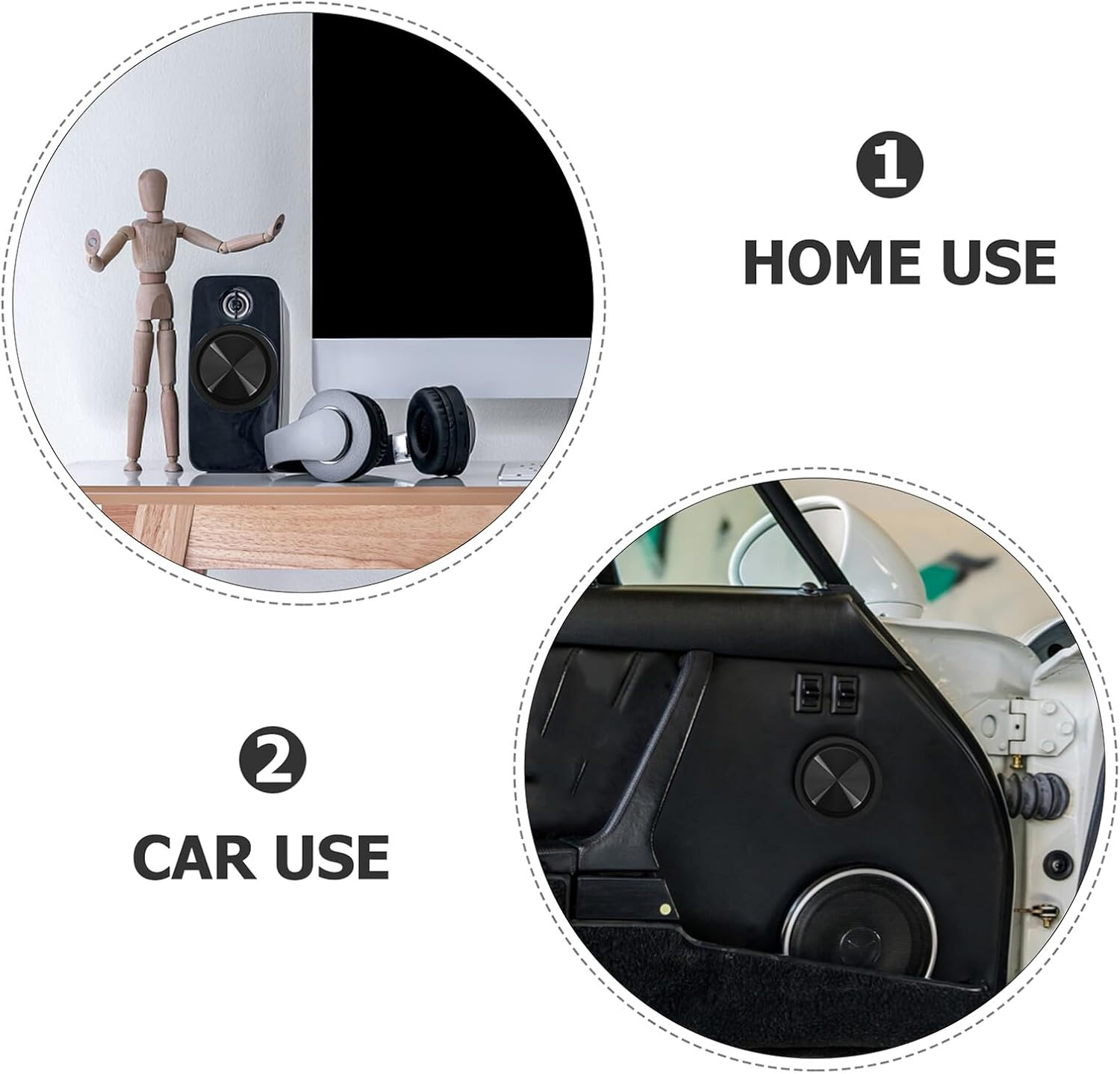 LIFKICH 4Pcs Woofer Vibrating Membrane Bass Speaker Passive Radiator Diaphragm Plate Vibration Diaphragm for Car Audio System Subwoofer Enhancing Stereo Realism and Stable Performance image number 6