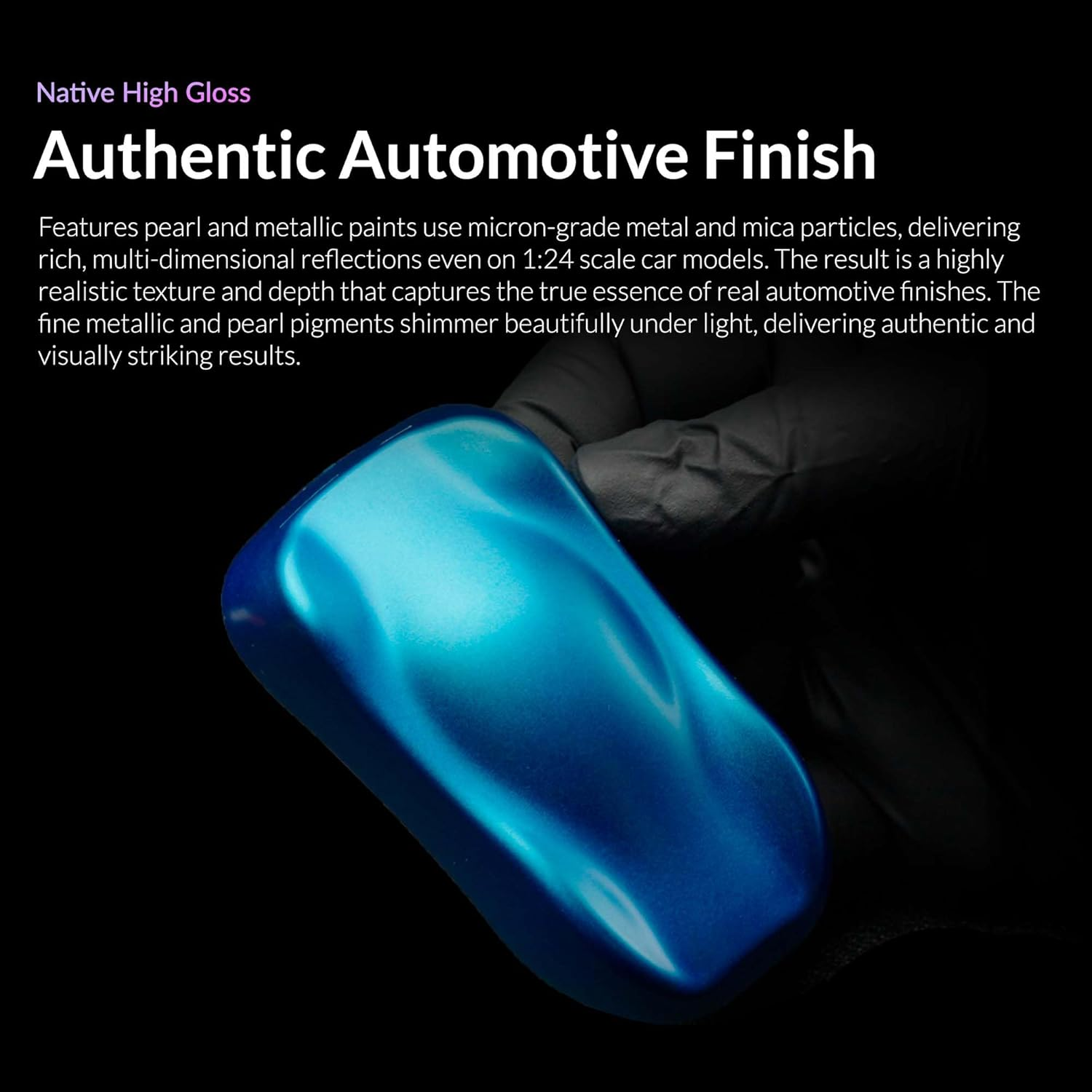 Gaahleri Kaleido Auto 24-Color Set &ndash; Water-Based Acrylic Airbrush Paint Kit for Car Models, Gundam,Mecha,Pre-Thinned, High Gloss, Fast-Drying, with Thinner & Cleaner image number 6