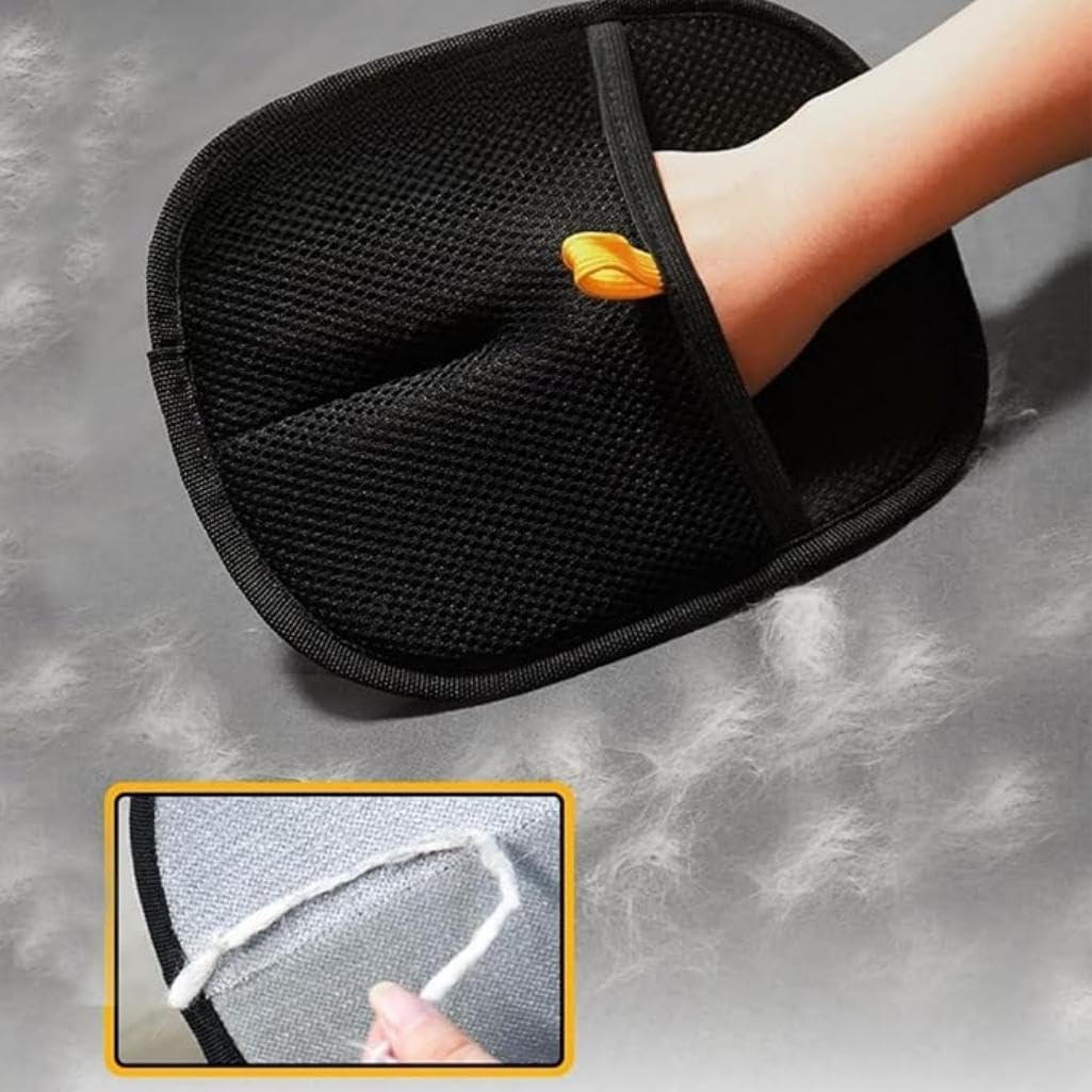 Pet Hair Remover, Cat Grooming Gloves for Dog & Cat, Cat Brush Glove for Carpet, Couch, Clothing, Furniture image number 1