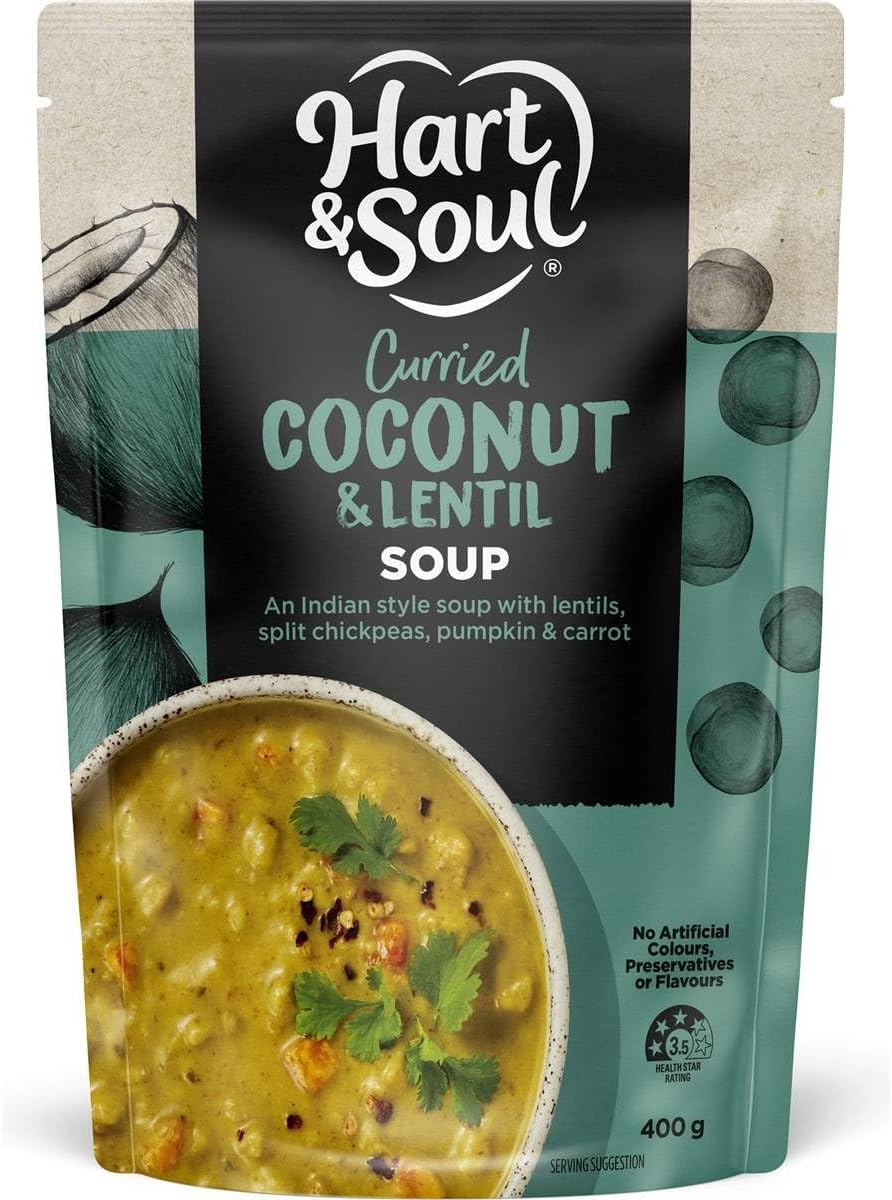 Hart and Soul All Natural Coconut and Lentil Soup 400 G image number 1
