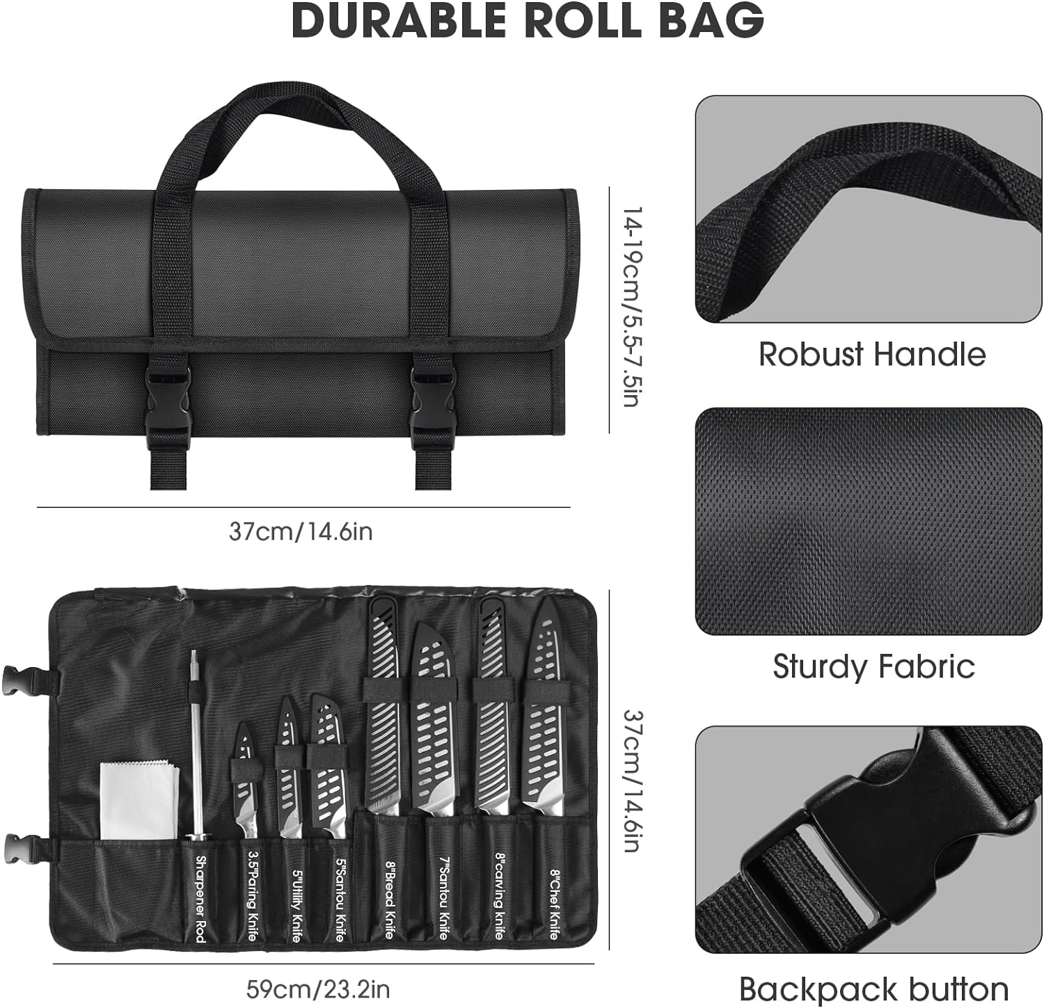 Mosfiata Chef Knife Set (12PCS) image number 4