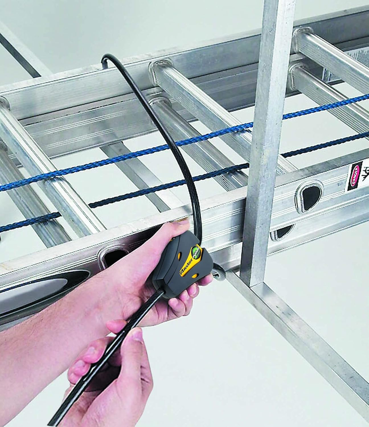 Master Lock Master Lock Cable Lock, Python Adjustable Keyed Cable Lock, 6 Ft. Long, Yellow & Black, 8419DPF, 8419DPF image number 3