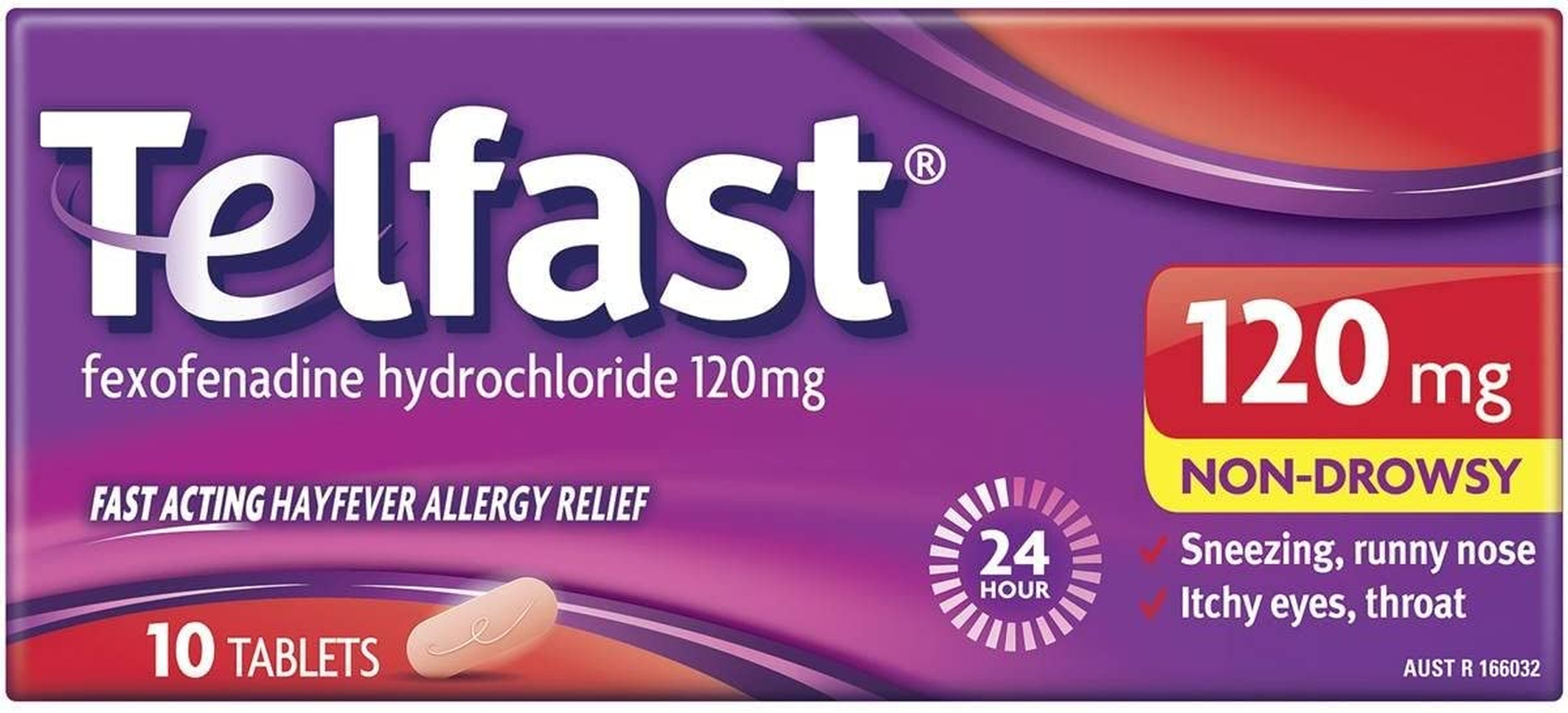 Telfast Hayfever Allergy Relief 120Mg, Non-Drowsy, for Sneezing, Runny Nose, Itchy Eyes and Itchy Throat, 10 Tablets image number 5