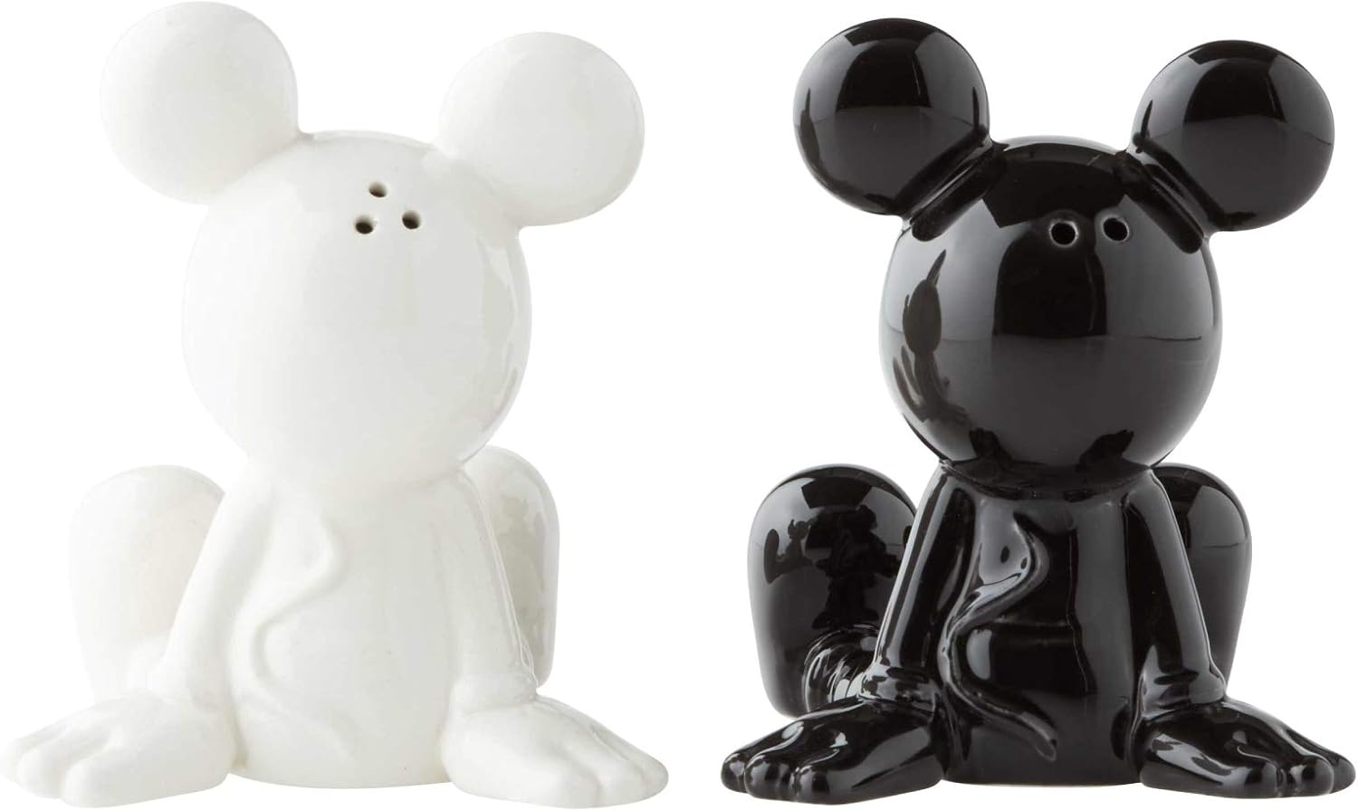 Disney Gifts Stoneware Black and White Mickey Salt and Pepper Shaker Set image number 6
