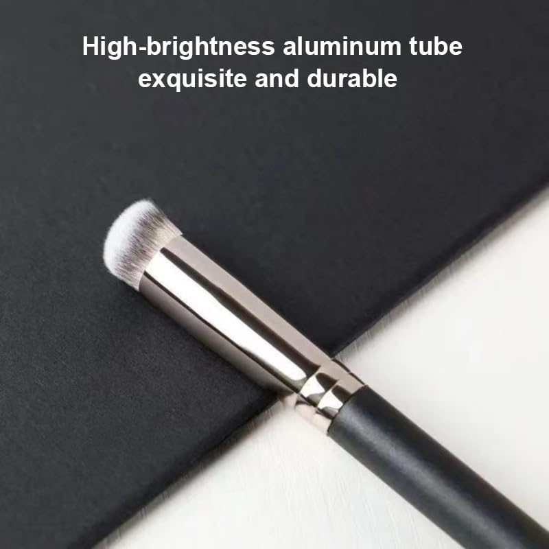 Gaodercha 2 X Makeup Brush Set with Storage Bag, Synthetic Bristles, Plastic Handle, 113 Mm Handle, 15 Mm Bristles for Foundation Powder, Daily Application of Soft Bristles for Beginners image number 5