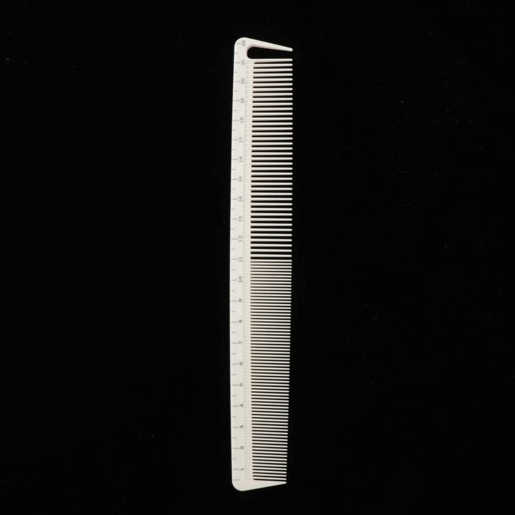 Zalati Hair Comb with Ruler Scale Measurements 2-In-1 Comb for Salon Haircutting -K002 image number 4
