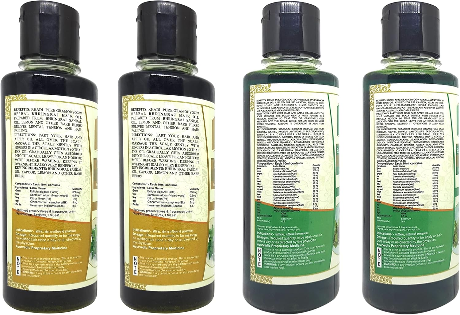 Khadi Pure 18 Herbs & Bhringraj Hair Oil, 210 Ml (Pack of 4) image number 5