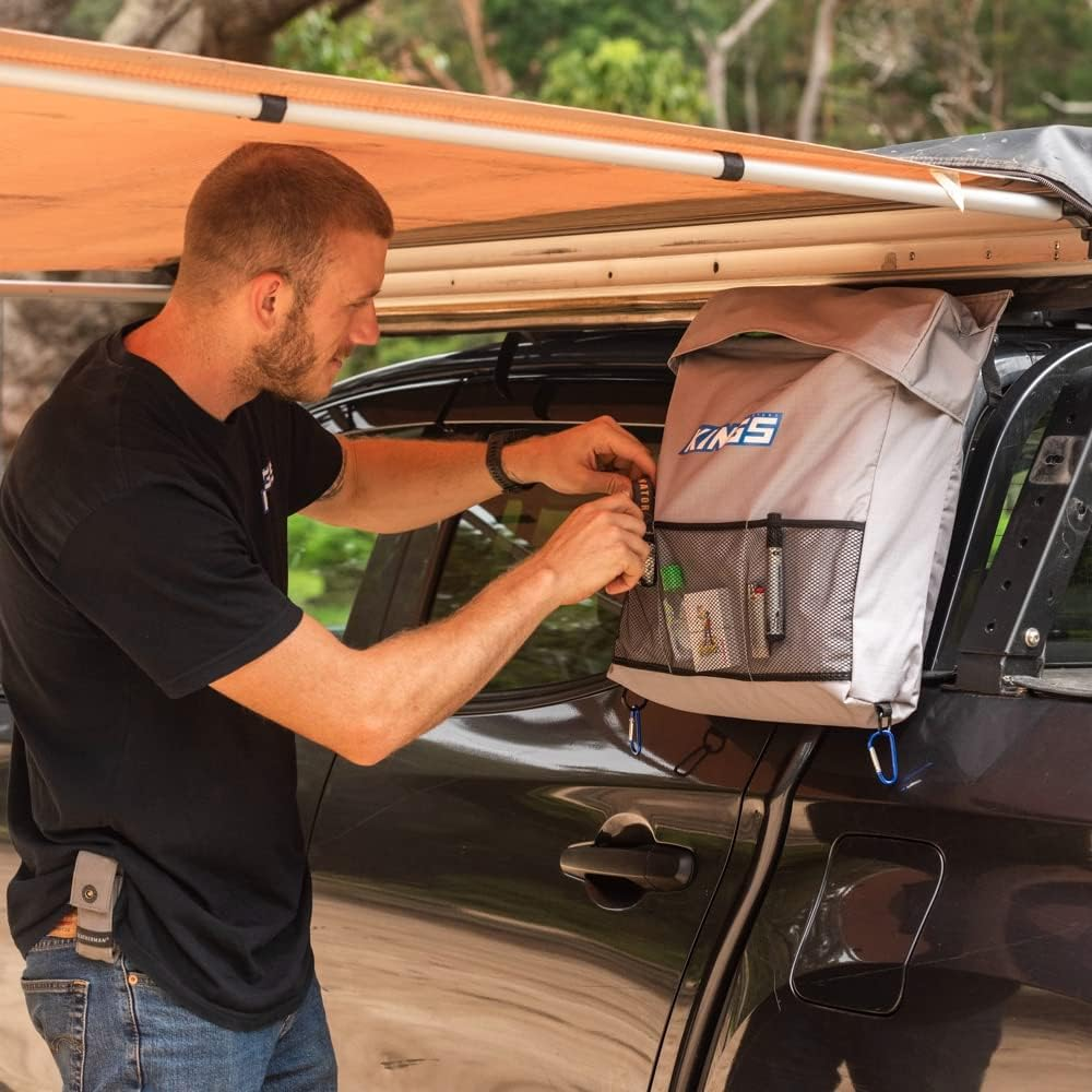 Adventure Kings 4 Universal Storage Bag | Versatile | 280GSM Canvas | 2X Hanging Carabiners | Sail Track Attachment | 2X Quick Release Clips image number 6