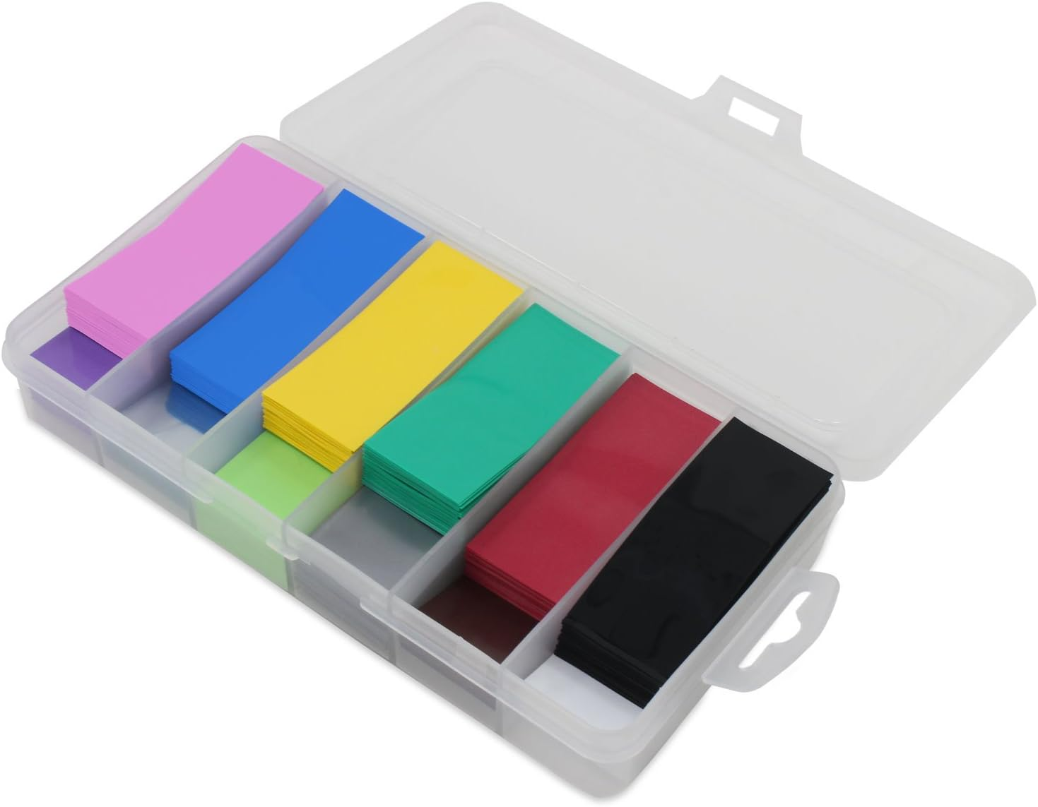 Aussel 29.5MM Width Flat PVC Heat Shrink Tubing Battery Wrap for 1X 18650 Battery 12 Colors 300PCS image number 3