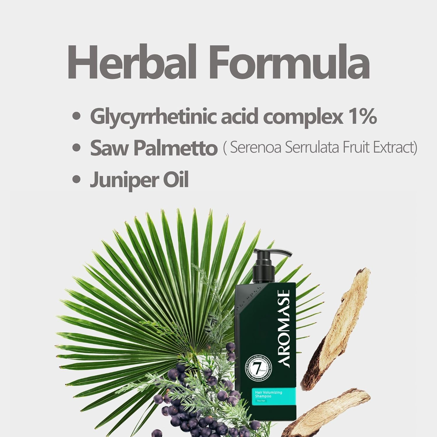 AROMASE Volumizing Essential Shampoo, for Hair Loss with Natural DHT Blocker-5&Alpha; AVOCUTA, SAW PALMETTO Adds Volume for Oily, Thinning, Fragile Hair and Hair Loss, Men and Women, 14 Fl Oz image number 2