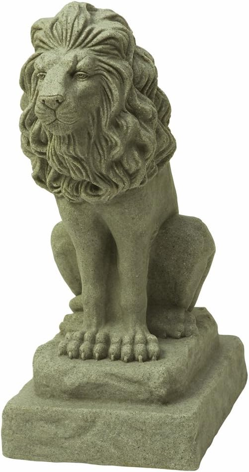 EMSCO Group Guardian Lion Statue &ndash; Natural Sandstone Appearance &ndash; Made of Resin &ndash; Lightweight &ndash; 28&rdquo; Height image number 5