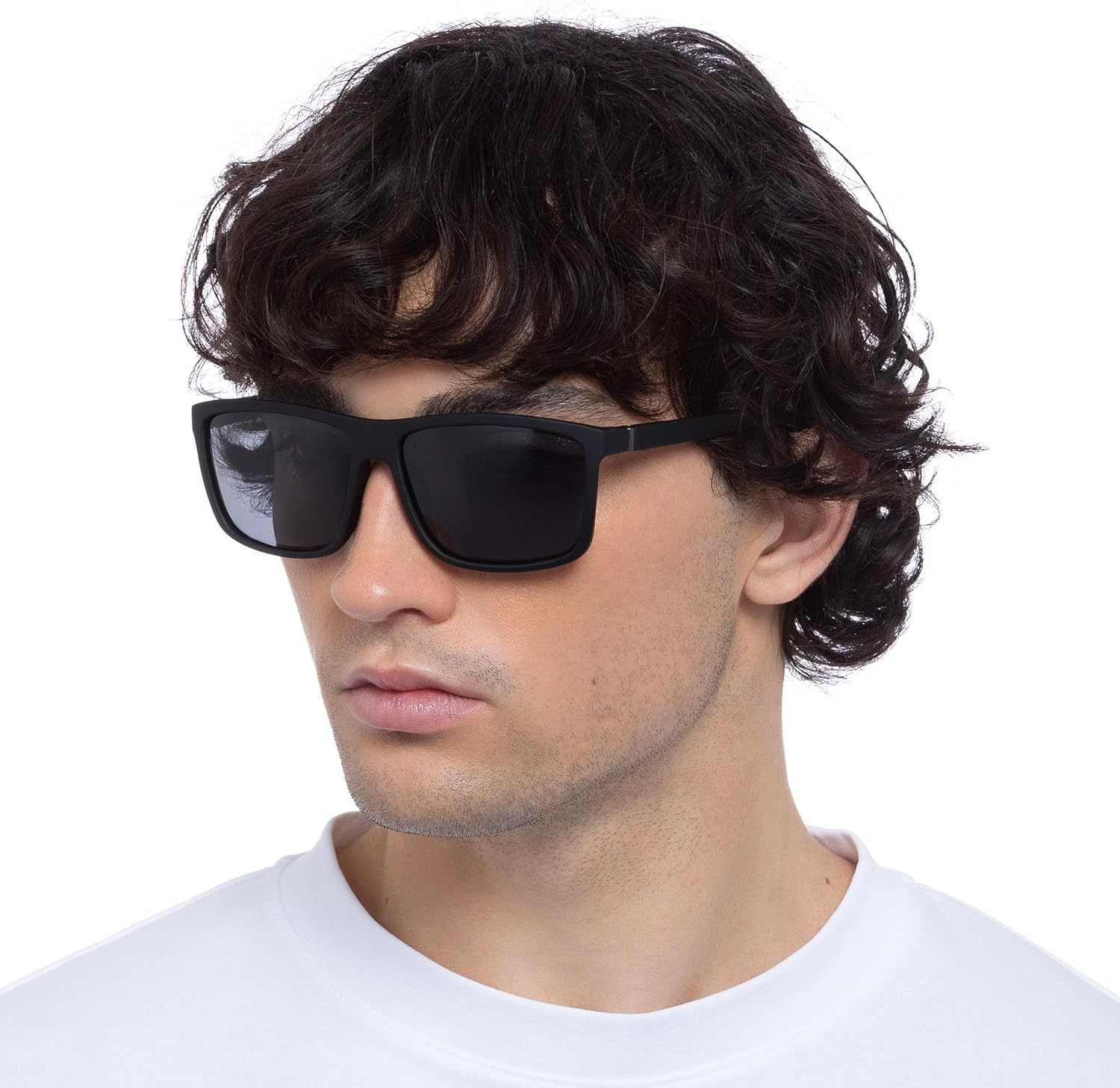 Cancer Council Male Arltunga Black Rubber D-Frame Sunglasses image number 4
