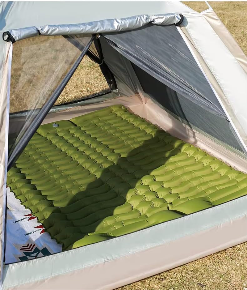 2 People Sleeping Pad for Camping, Foot Pump Inflatable Sleeping Pads for Camping and Outdoor, Portable Camping Pad image number 2