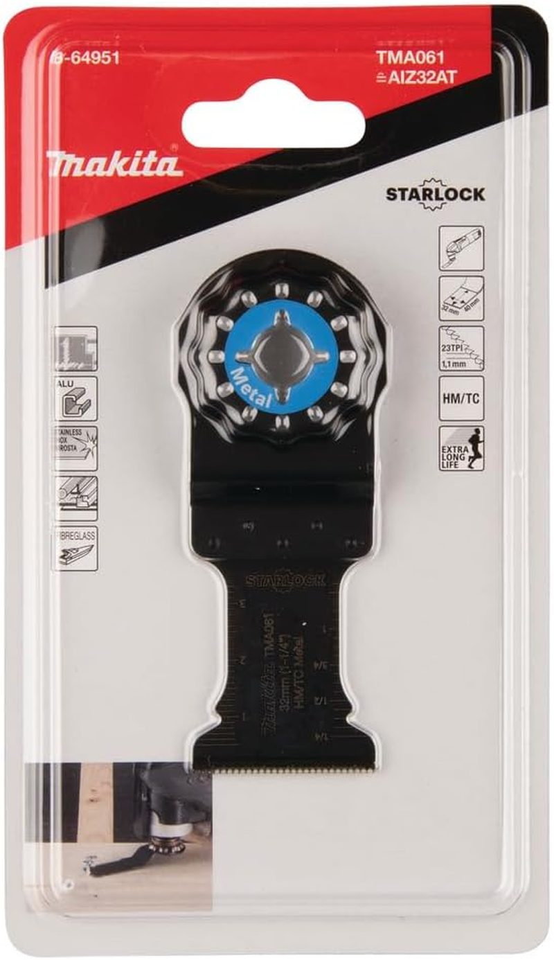 Makita B-64951 Multi-Tool Starlock Plunge Cut Saw Blade Tma061 Tc
