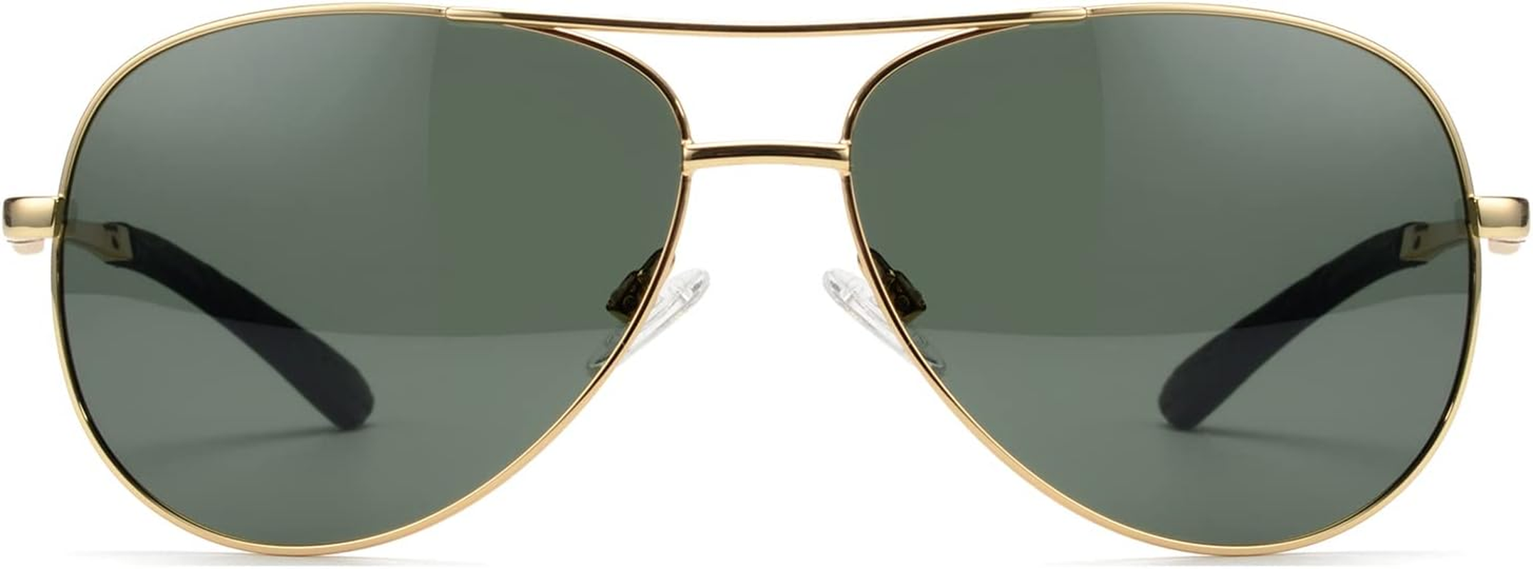 Classic Polarized Aviator Sunglasses for Men, Metal Flexible Shades Comfy Men&rsquo;S Sports Pilot Sun Glasses VF2202