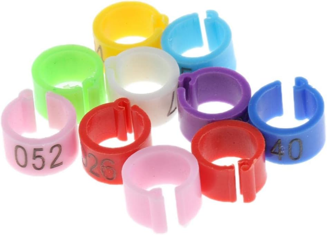 Fenteer 50 Pcs Parrot Bands, Parrot Electronic Foot Bands Tag Training S image number 3