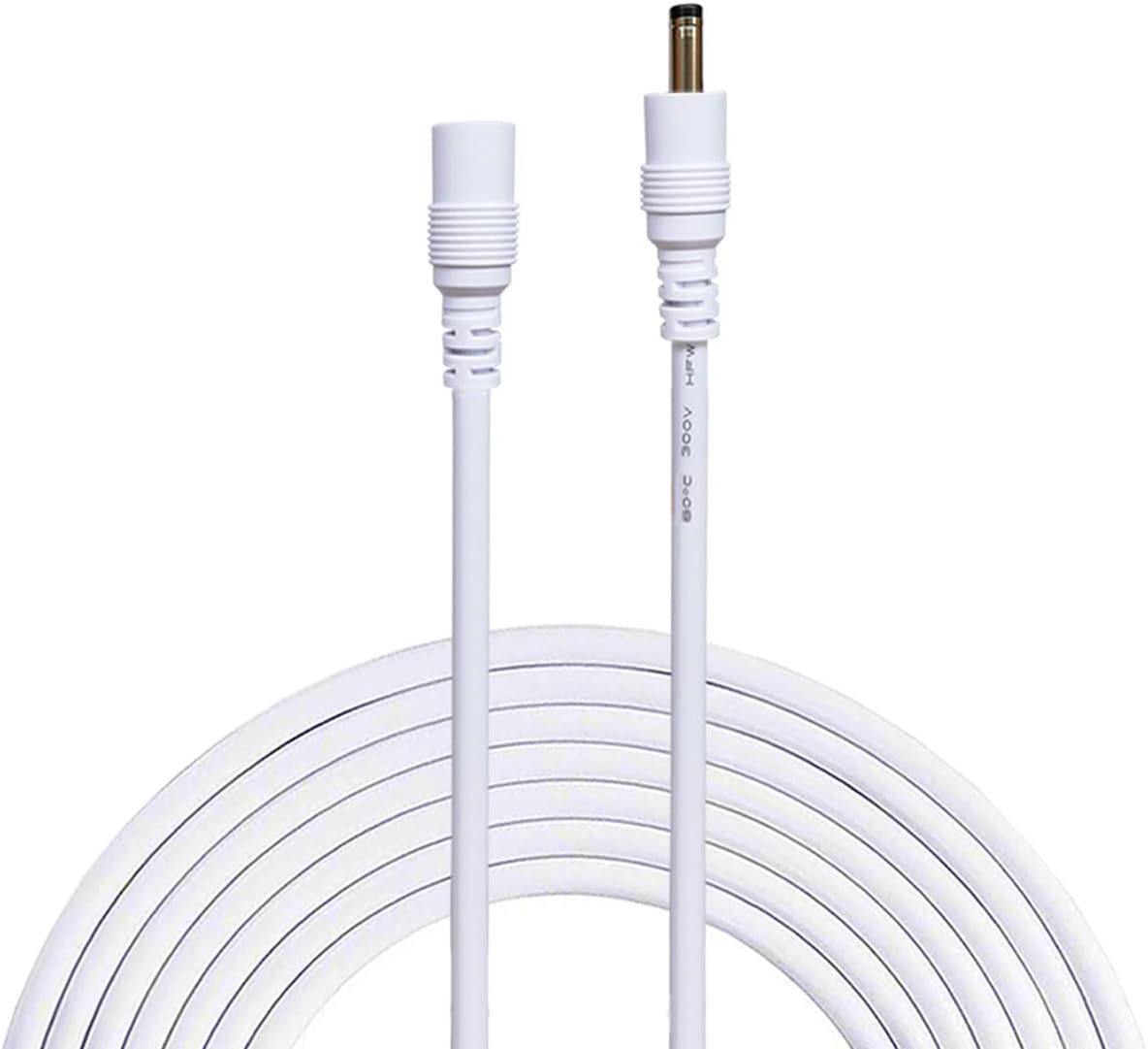 Liwinting 5 M / 16.4 Feet DC Extension Cable 3.5 Mm X 1.35 Mm Male to Female Connection Cable Connector Distributor Hollow Plug Socket, Power Adapter, Wireless IP Camera - White image number 3