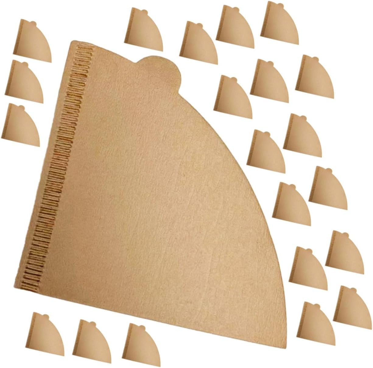 DECORNIJIA 200Pcs Disposable Cone Filter Paper for Drip Coffee Maker Espresso Machine Coffee Filter Papers for Home Supplies image number 5