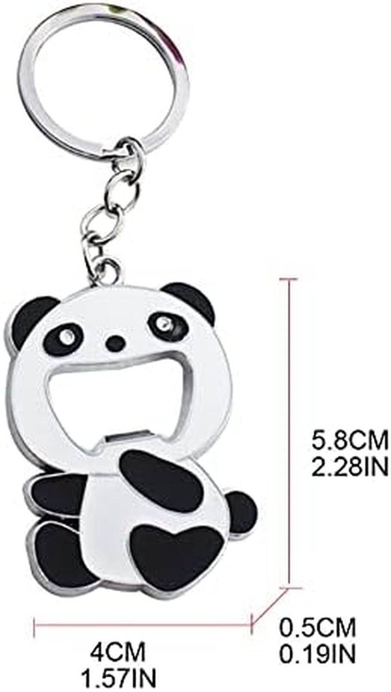 ARFUKA Cute Panda Bottle Opener Keychain - Portable Beer & Soda Opener Keyring, Durable Beverage Opener Tool for Men Women (Gift Idea)