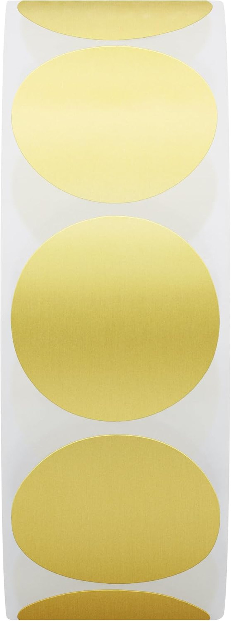 Hybsk Gold Stickers Color Coding Dot Circle Sticker Labels 1 Inch Gold round Stickers 1000 per Roll (Gold) image number 2