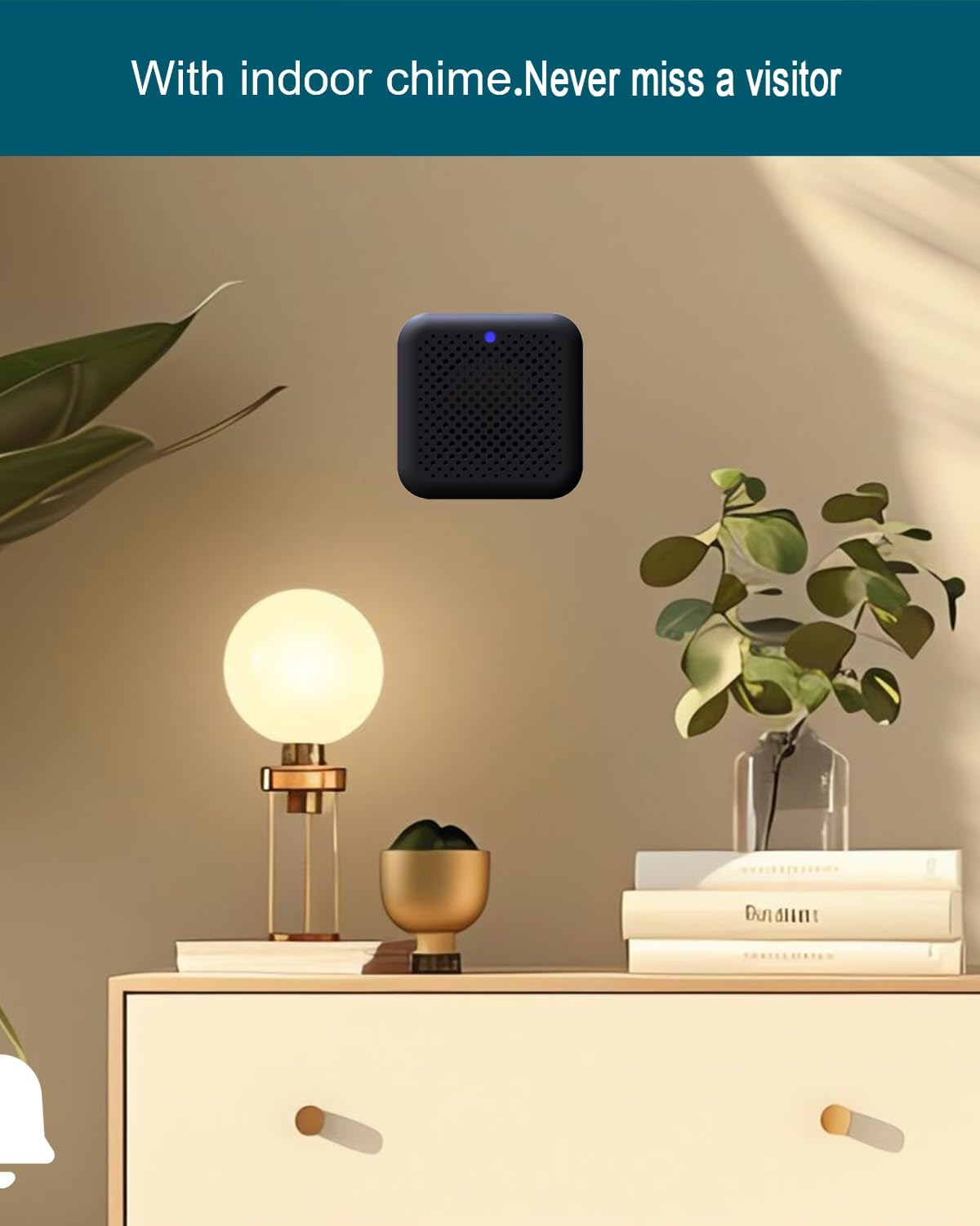 Doorbell Camera Wireless 2K, Video Doorbell with Chime,Cloud Storage,Human Motion Detection, Real Time,2-Way Audio, Night Vision, IP65, 166&deg;Wide Angle image number 5