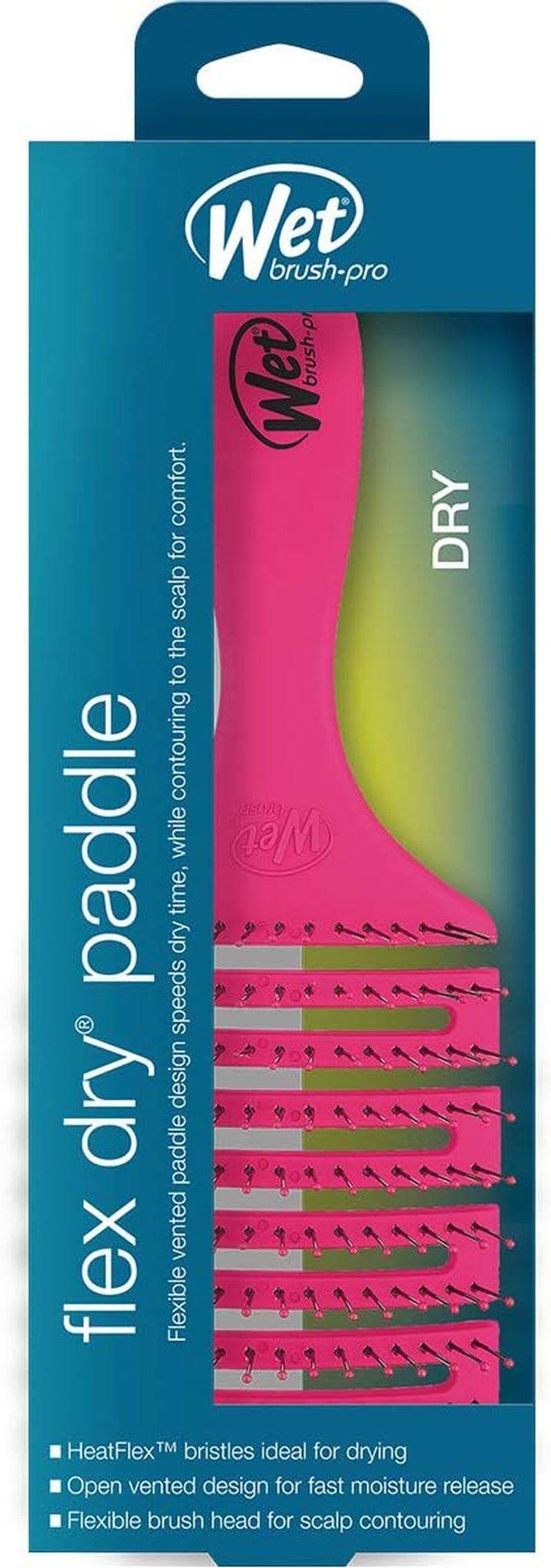 Wetbrush Flex Dry Paddle Detangle Brush, 1 Count - Pink image number 4