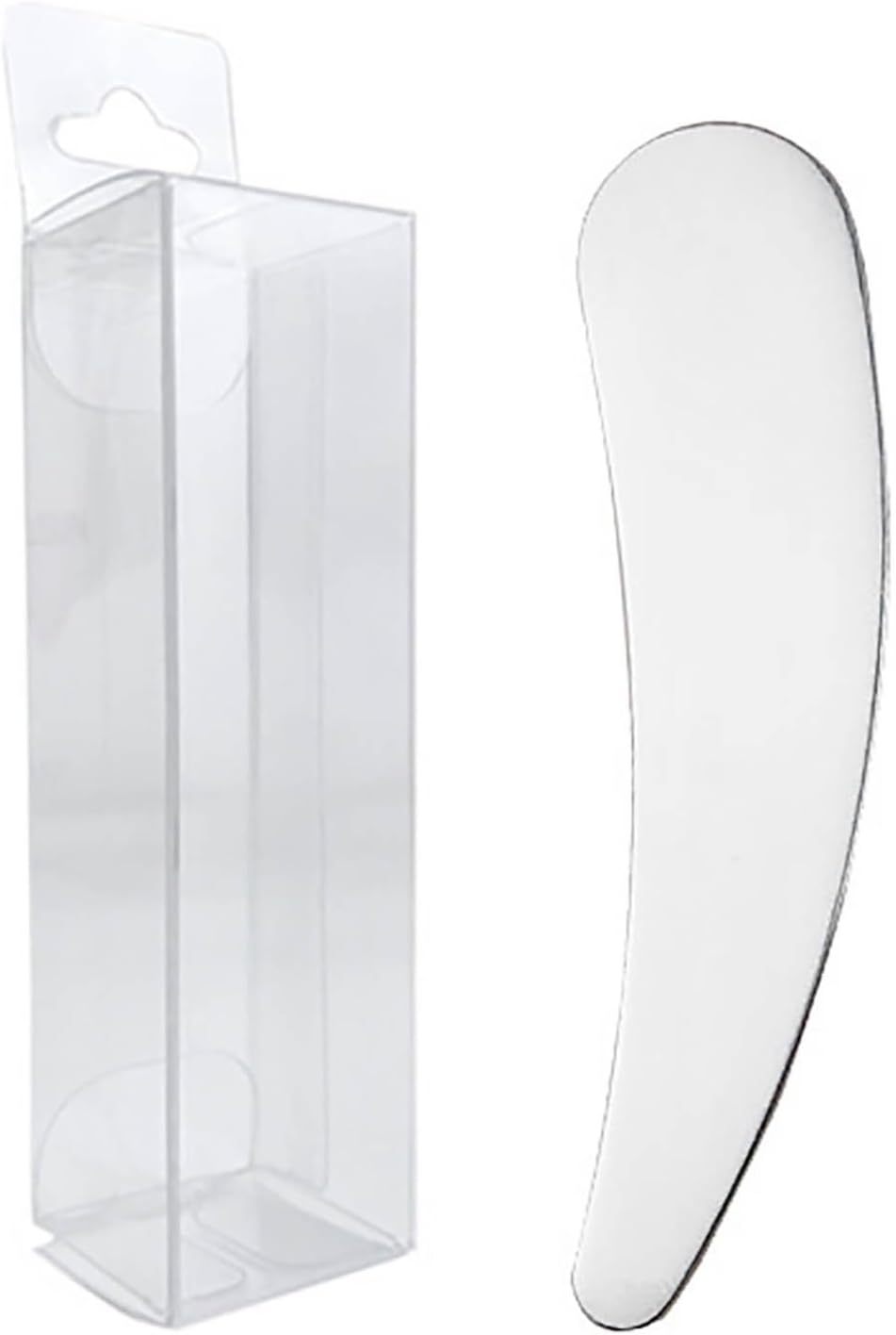 Stainless Steel Skincare Spatula 1 Piece Reusable Makeup Tool for Mixing Creams Lotions Beauty Applicator Silver 1 One Size