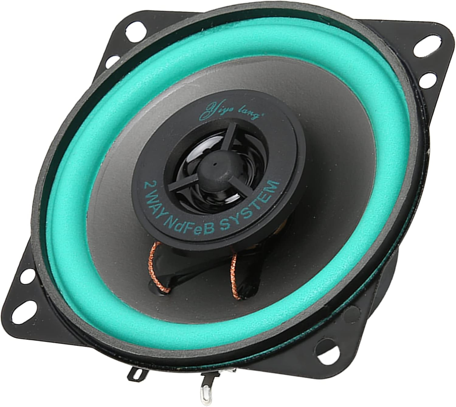 Coaxial Car Speakers, 4In 100W High Power Car Audio Speaker, Hifi Stereo High Sensitivity Car Speakers for Car Sound Systems, 4 Ohms 87Db Car Audio Coaxial Speakers System image number 4