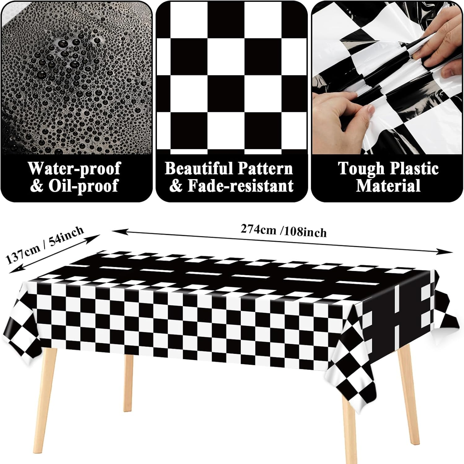 Two Fast Birthday Party Supplies Serves 24 Race Car 2Nd Party Paper Plates Napkins Set Racing Car Tablecloth Tableware Kit for Two Years Old Party Baby Shower Decorations Favors for Boys, Serve 24 image number 5