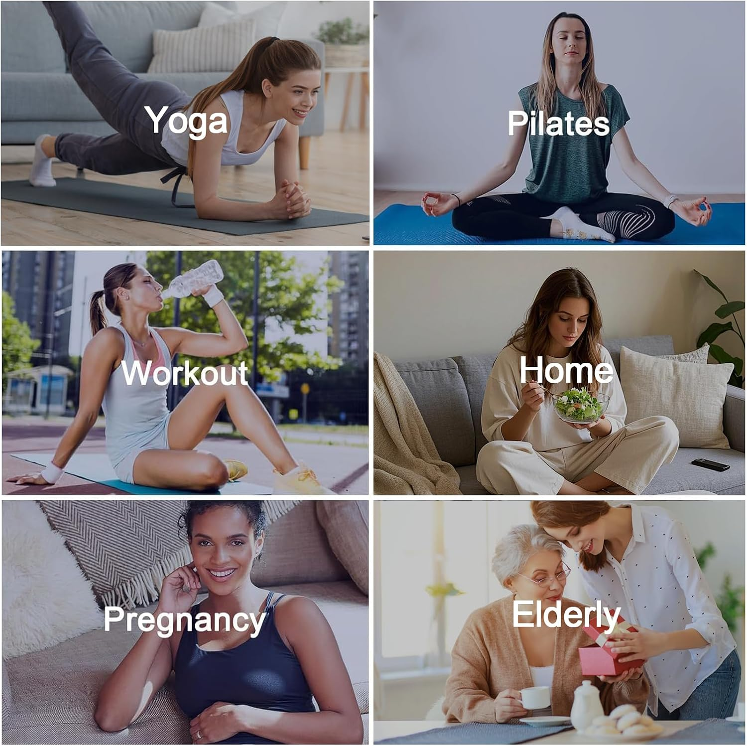 Pilates Socks,Dgbay Pilates Yoga Non-Slip Grip Socks for Women - Anti-Slip for Hospital, Dance, Barefoot Workout, Ballet image number 2