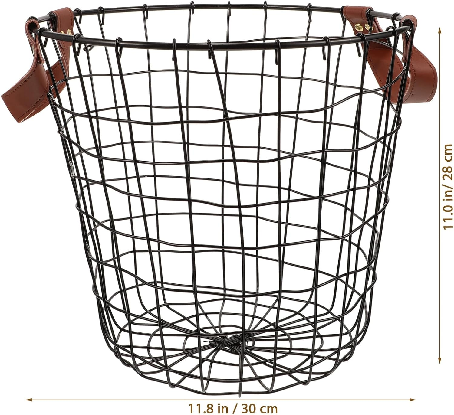 Large Capacity Firewood Organizer Basket with Handle Metal Wire Storage Holder for Indoor Outdoor Use Multipurpose Log Carrier and Storage Rack image number 1
