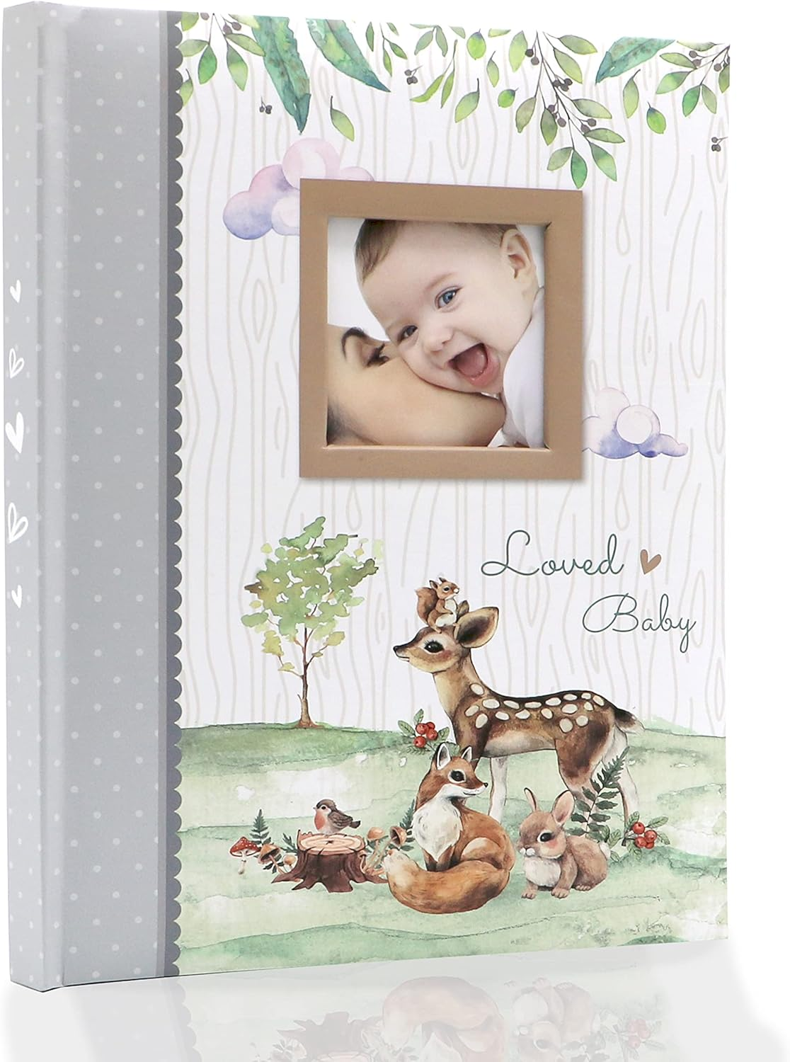 Holoary First 5 Years Baby Memory Book, 76 Colourful Illustrated Keepsake Journal Pages Record Book Album for Newborn Baby Boy or Baby Girl, Woodland Animals Design image number 4