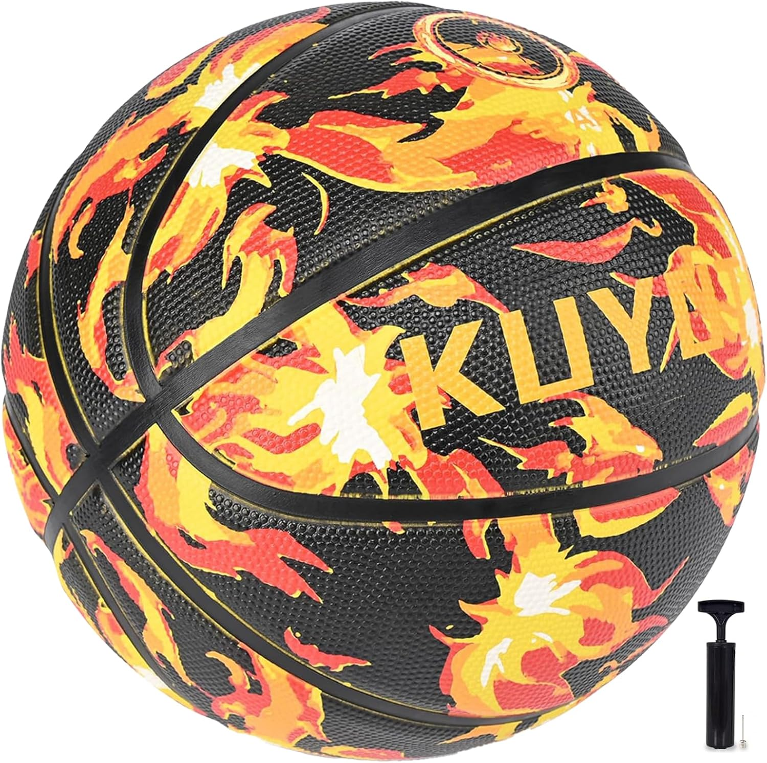 KUYOTQ Kids Youth Size 5 (27.5") Premium Rubber or Composite Leather Basketball - Indoor Outdoor for Boys Teen Game Ball Gift image number 3